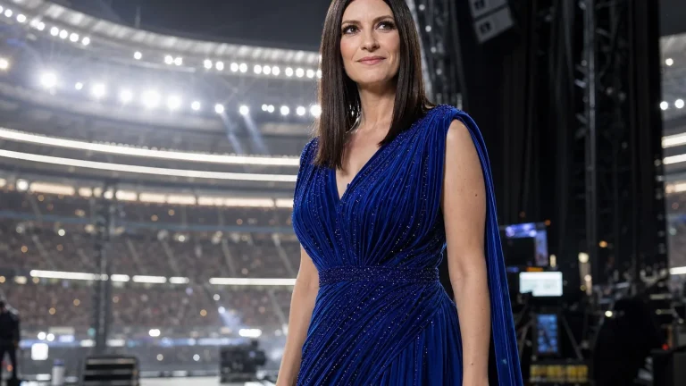 Laura Pausini in Balestra per l’inno FIFA alla finale dei Mondiali al MetLife Stadium