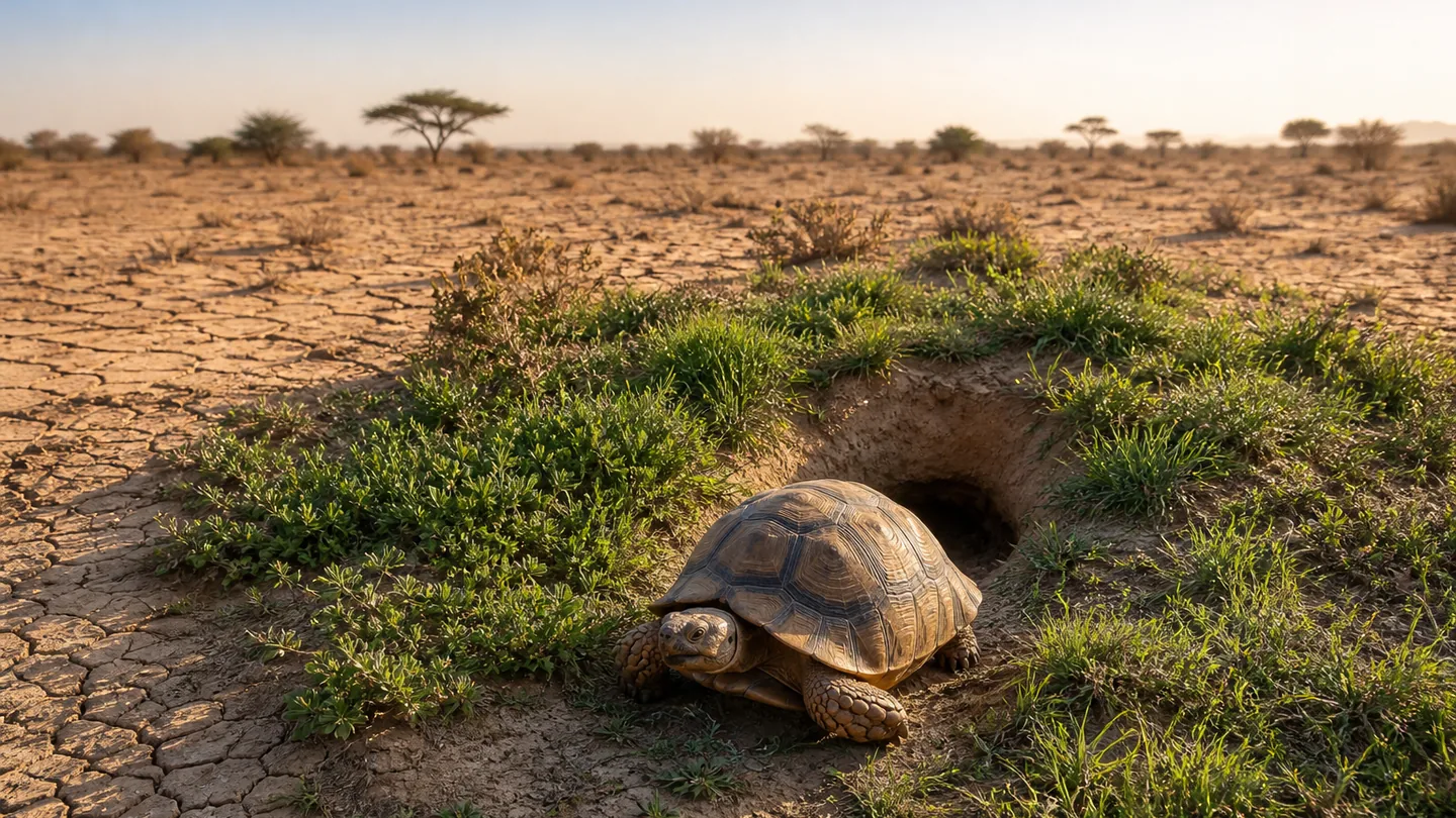 Nel Sahara 500 tartarughe contro l’avanzata del deserto – dopo cinque anni compaiono le prime macchie verdi