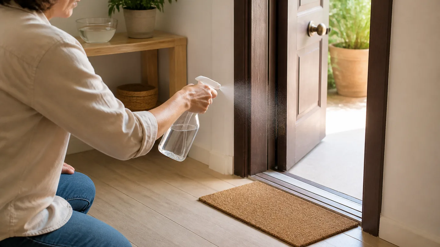 Spruzzare aceto sulla porta di casa – a cosa serve davvero e perché è così consigliato